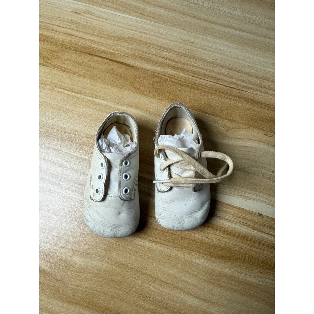 Vintage‎ Baby Shoes Leather Booties Soft Sole Infant Christening Lot